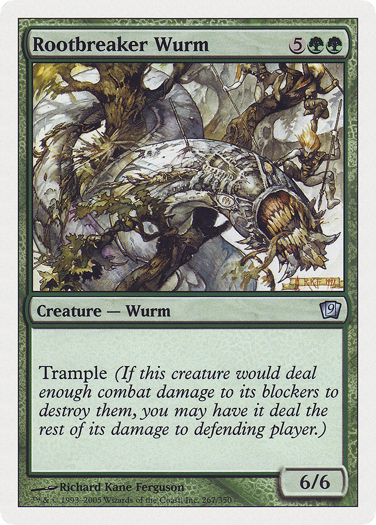 Rootbreaker Wurm (9ED-267) - Ninth Edition