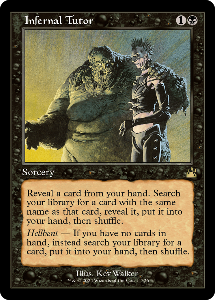 Infernal Tutor (RVR-326) - Ravnica Remastered Foil - Premium MTG Single from Wizards of the Coast - Just $0.37! Shop now at Game Crave Tournament Store