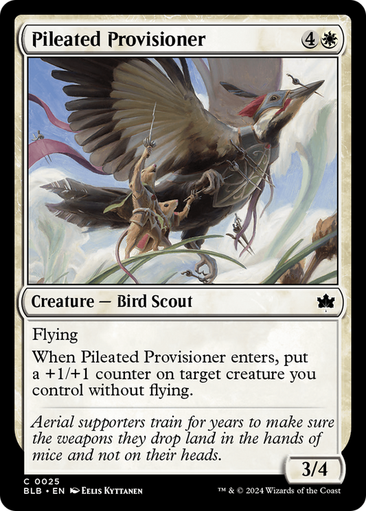 Pileated Provisioner (BLB-025) - Bloomburrow Foil - Premium MTG Single from Wizards of the Coast - Just $0.25! Shop now at Game Crave Tournament Store
