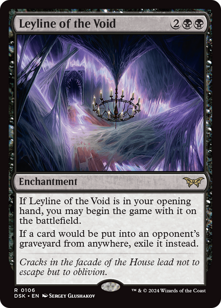 Leyline of the Void (DSK-106) - Duskmourn: House of Horror - Premium MTG Single from Wizards of the Coast - Just $0.28! Shop now at Game Crave Tournament Store