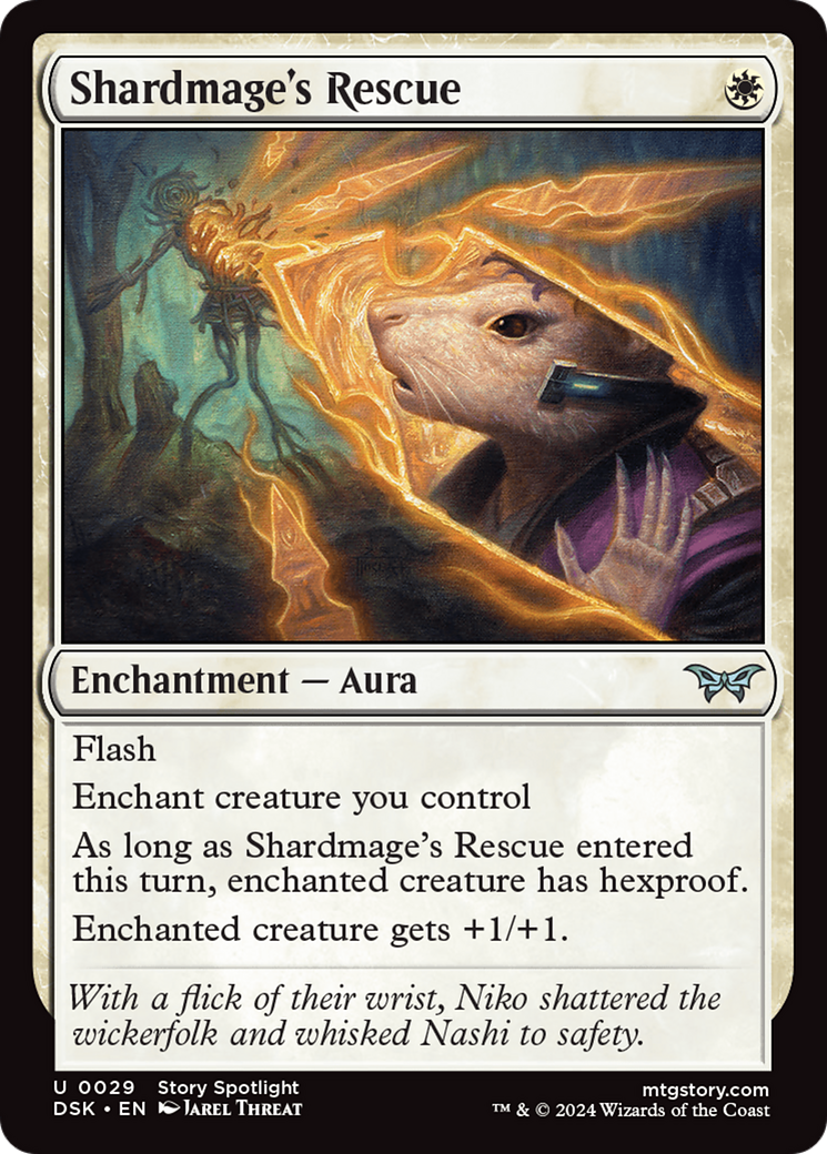 Shardmage's Rescue (DSK-029) - Duskmourn: House of Horror - Premium MTG Single from Wizards of the Coast - Just $0.25! Shop now at Game Crave Tournament Store