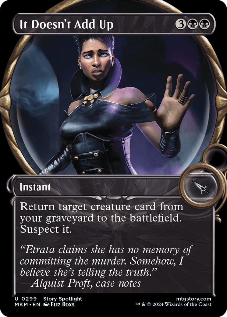It Doesn't Add Up (MKM-299) - Murders at Karlov Manor: (Showcase) - Premium MTG Single from Wizards of the Coast - Just $0.25! Shop now at Game Crave Tournament Store