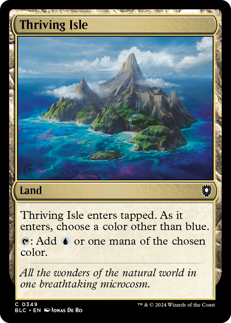 Thriving Isle (BLC-349) - Bloomburrow Commander - Premium MTG Single from Wizards of the Coast - Just $0.25! Shop now at Game Crave Tournament Store