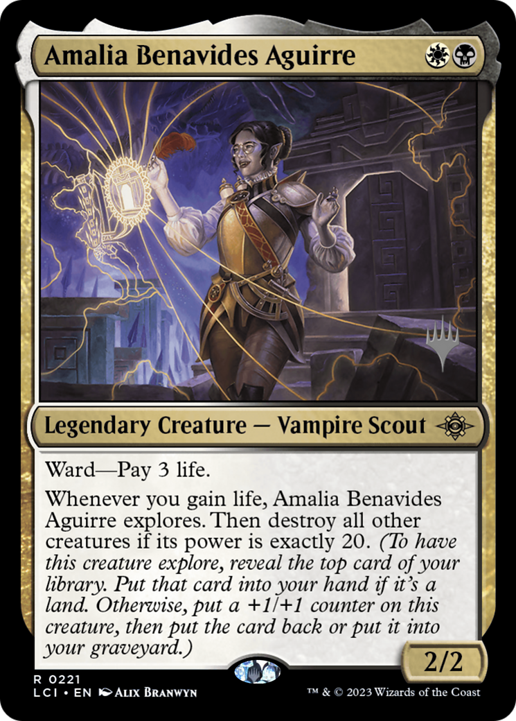 Amalia Benavides Aguirre (PLCI-221P) - The Lost Caverns of Ixalan Promos - Premium MTG Single from Wizards of the Coast - Just $0.82! Shop now at Game Crave Tournament Store