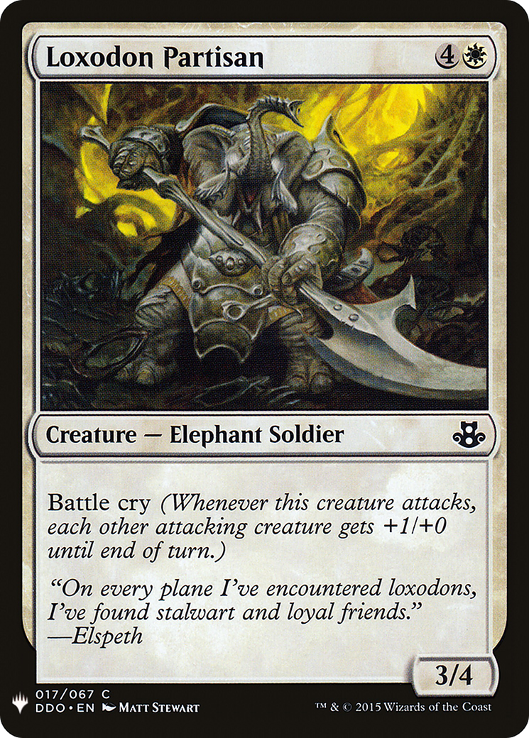 Loxodon Partisan (MB1-167) - Mystery Booster