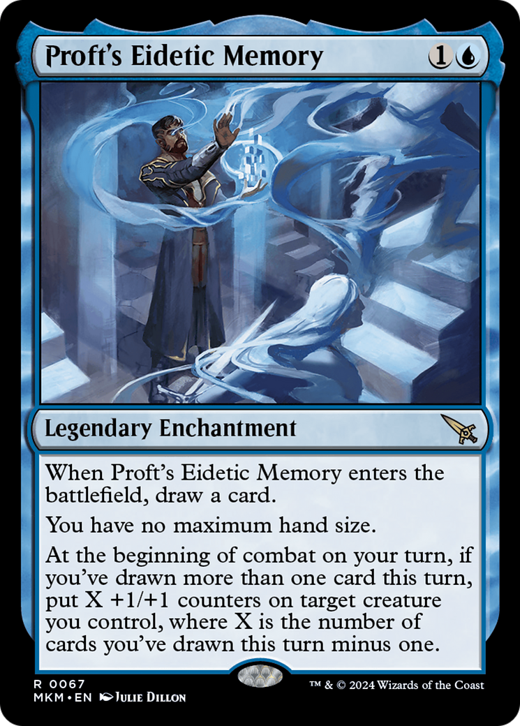 Proft's Eidetic Memory (MKM-067) - Murders at Karlov Manor Foil - Premium MTG Single from Wizards of the Coast - Just $3.32! Shop now at Game Crave Tournament Store