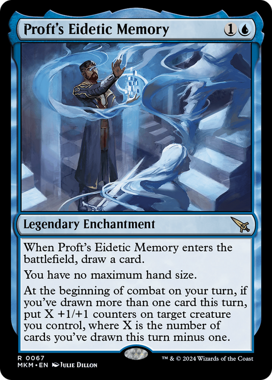 Proft's Eidetic Memory (MKM-067) - Murders at Karlov Manor Foil - Premium MTG Single from Wizards of the Coast - Just $3.32! Shop now at Game Crave Tournament Store