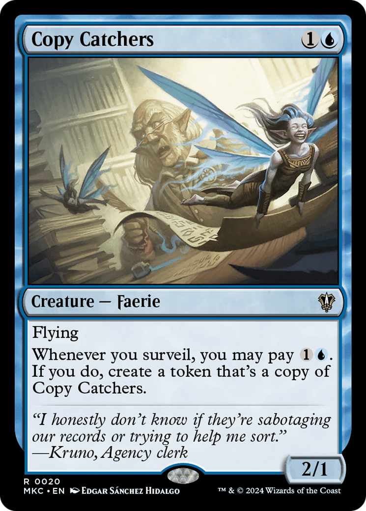Copy Catchers (MKC-020) - Murders at Karlov Manor Commander - Premium MTG Single from Wizards of the Coast - Just $0.25! Shop now at Game Crave Tournament Store
