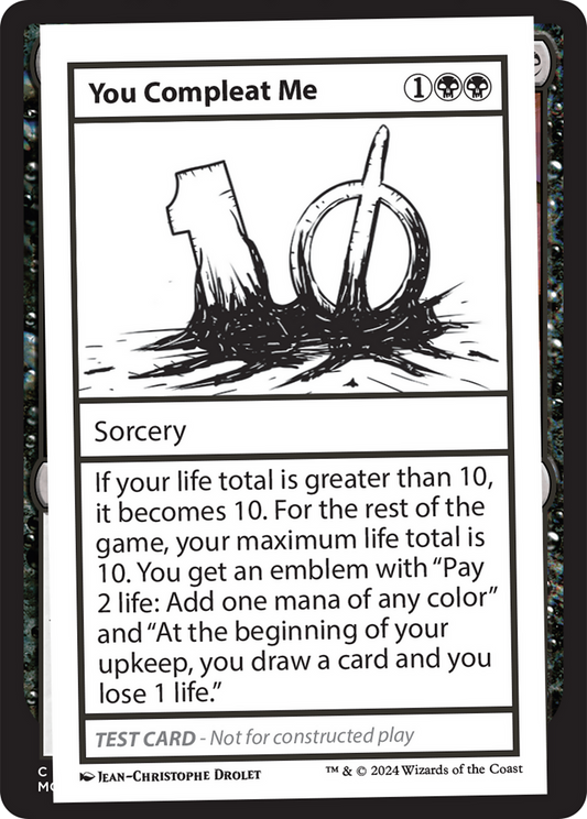 You Compleat Me (MB2-320) - Mystery Booster 2 - Premium MTG Single from Wizards of the Coast - Just $0.34! Shop now at Game Crave Tournament Store