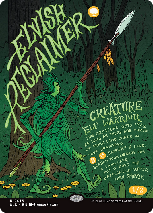 Elvish Reclaimer (SLD-2015) - Secret Lair Drop (Borderless) Foil