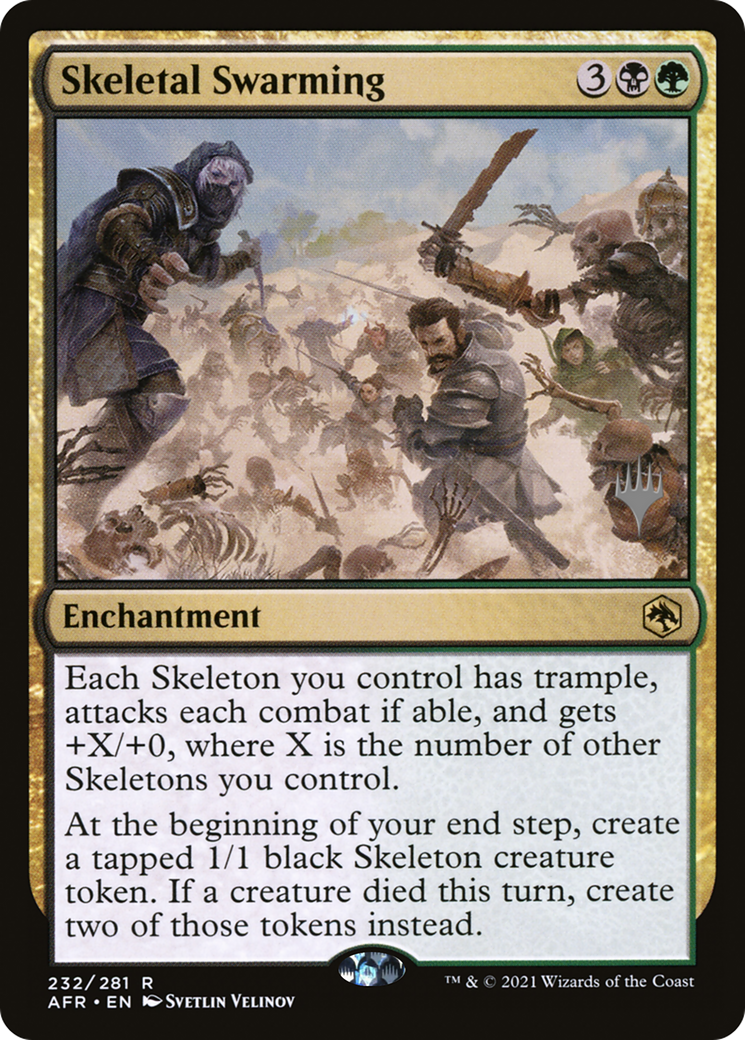 Skeletal Swarming (PAFR-232P) - Adventures in the Forgotten Realms Promos Foil