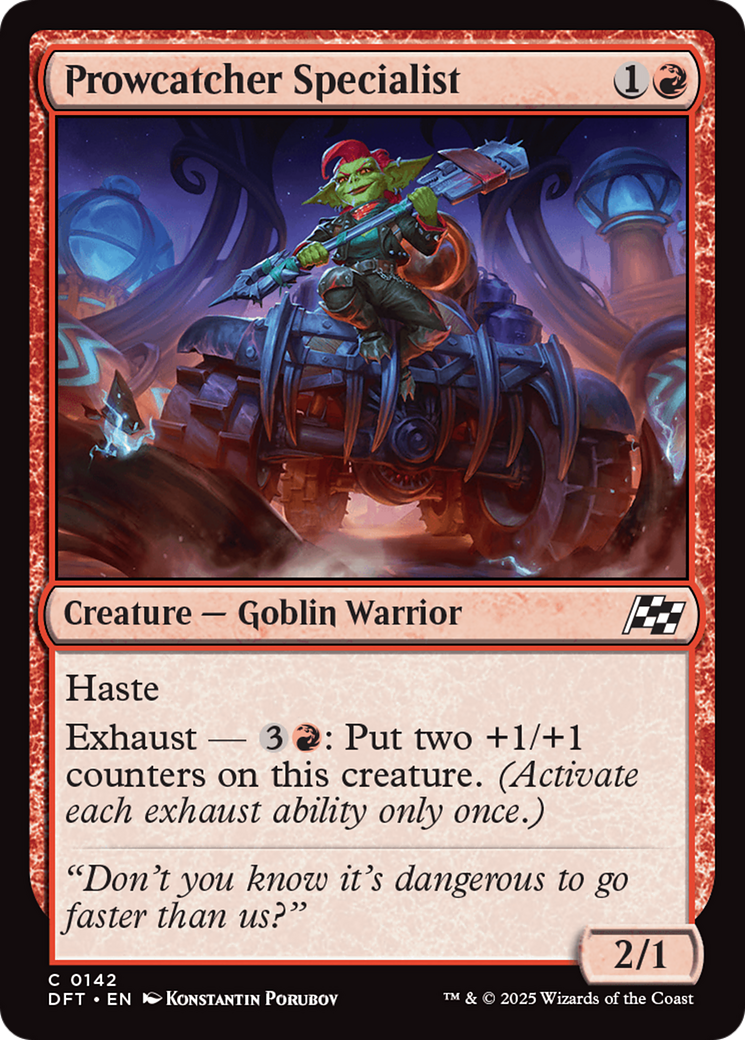 Prowcatcher Specialist (DFT-142) - Aetherdrift Foil - Premium MTG Single from Wizards of the Coast - Just $0.08! Shop now at Game Crave Tournament Store