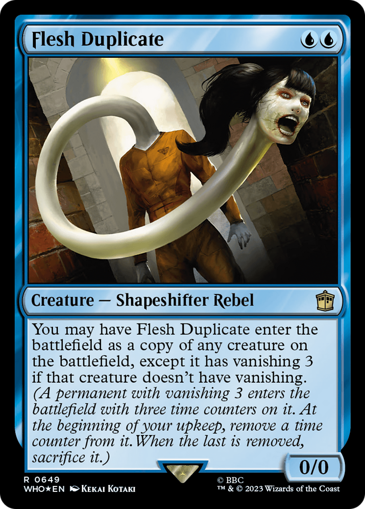 Flesh Duplicate (WHO-649) - Doctor Who Foil - Premium MTG Single from Wizards of the Coast - Just $13.39! Shop now at Game Crave Tournament Store