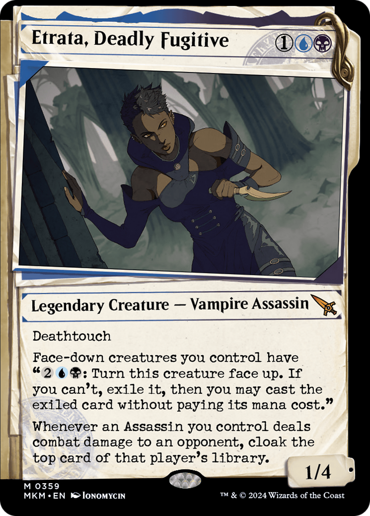Etrata, Deadly Fugitive (MKM-359) - Murders at Karlov Manor: (Showcase) - Premium MTG Single from Wizards of the Coast - Just $0.38! Shop now at Game Crave Tournament Store