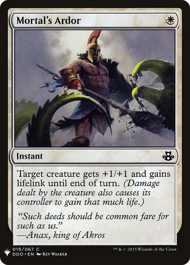 Mortal's Ardor (MB1-182) - Mystery Booster