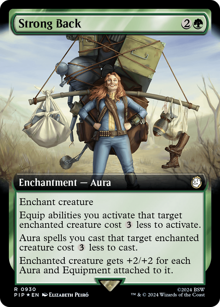 Strong Back (PIP-930) - Fallout: (Extended Art) - Premium MTG Single from Wizards of the Coast - Just $5.18! Shop now at Game Crave Tournament Store