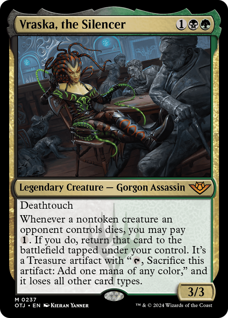 Vraska, the Silencer (OTJ-237) - Outlaws of Thunder Junction - Premium MTG Single from Wizards of the Coast - Just $0.96! Shop now at Game Crave Tournament Store