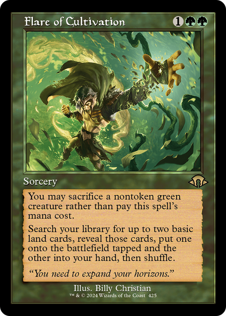 Flare of Cultivation (MH3-425) - Modern Horizons 3 Foil - Premium MTG Single from Wizards of the Coast - Just $2.23! Shop now at Game Crave Tournament Store
