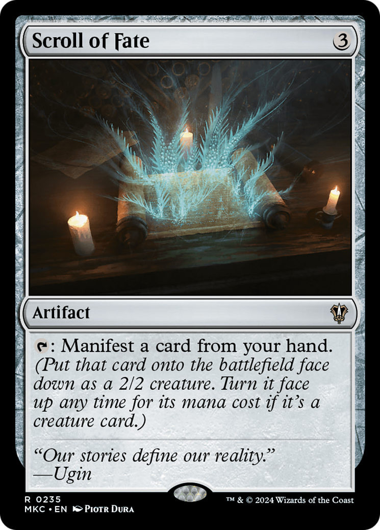 Scroll of Fate (MKC-235) - Murders at Karlov Manor Commander - Premium MTG Single from Wizards of the Coast - Just $0.26! Shop now at Game Crave Tournament Store