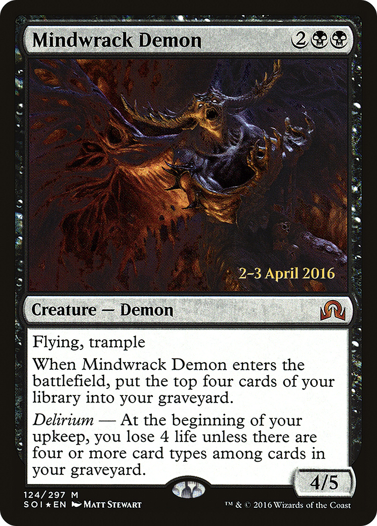 Mindwrack Demon (PSOI-124S) - Shadows over Innistrad Promos Foil