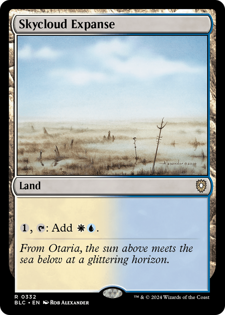 Skycloud Expanse (BLC-332) - Bloomburrow Commander - Premium MTG Single from Wizards of the Coast - Just $0.25! Shop now at Game Crave Tournament Store