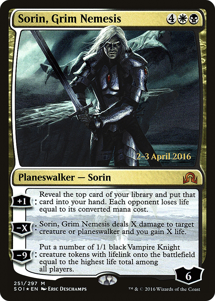 Sorin, Grim Nemesis (PSOI-251S) - Shadows over Innistrad Promos Foil
