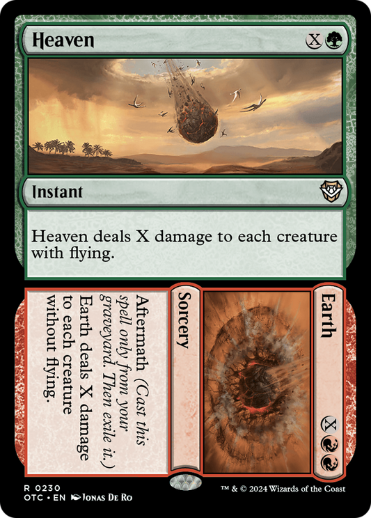 Heaven // Earth (OTC-230) - Outlaws of Thunder Junction Commander - Premium MTG Single from Wizards of the Coast - Just $0.25! Shop now at Game Crave Tournament Store