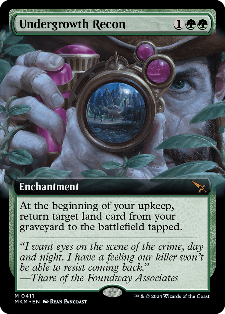 Undergrowth Recon (MKM-411) - Murders at Karlov Manor: (Extended Art) - Premium MTG Single from Wizards of the Coast - Just $1.71! Shop now at Game Crave Tournament Store