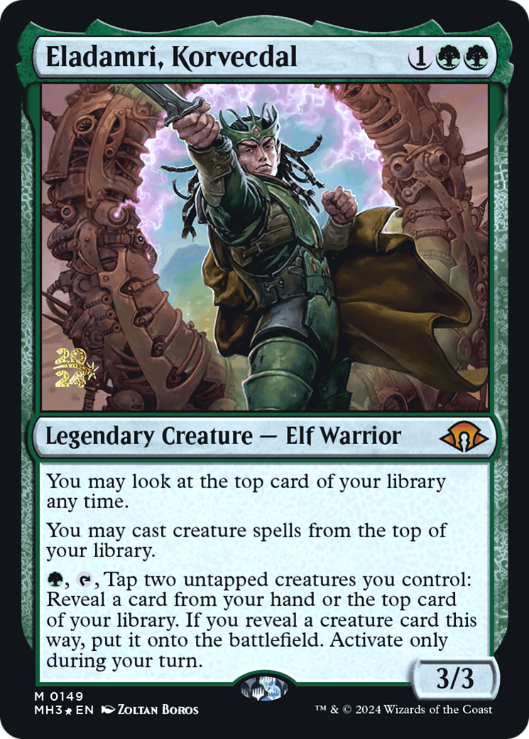 Eladamri, Korvecdal (PMH3-149S) - Modern Horizons 3 Promos Foil - Premium MTG Single from Wizards of the Coast - Just $7.75! Shop now at Game Crave Tournament Store