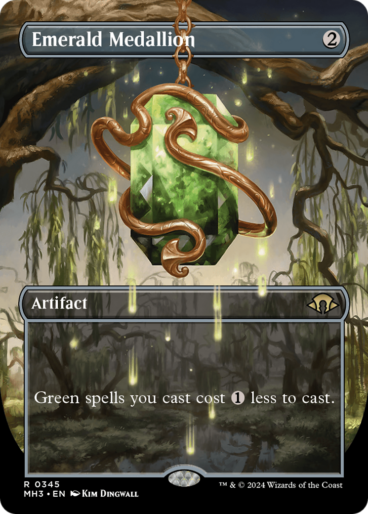 Emerald Medallion (MH3-345) - Modern Horizons 3 (Borderless) - Premium MTG Single from Wizards of the Coast - Just $2.97! Shop now at Game Crave Tournament Store