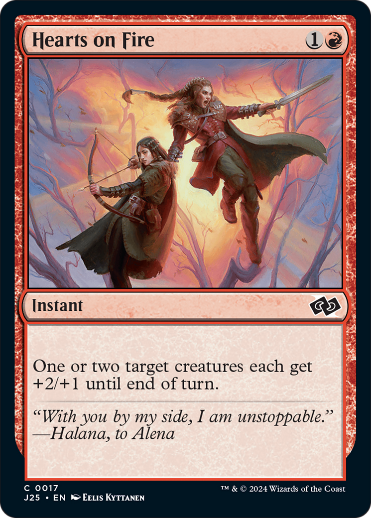 Hearts on Fire (J25-017) - Foundations Jumpstart - Premium MTG Single from Wizards of the Coast - Just $0.25! Shop now at Game Crave Tournament Store