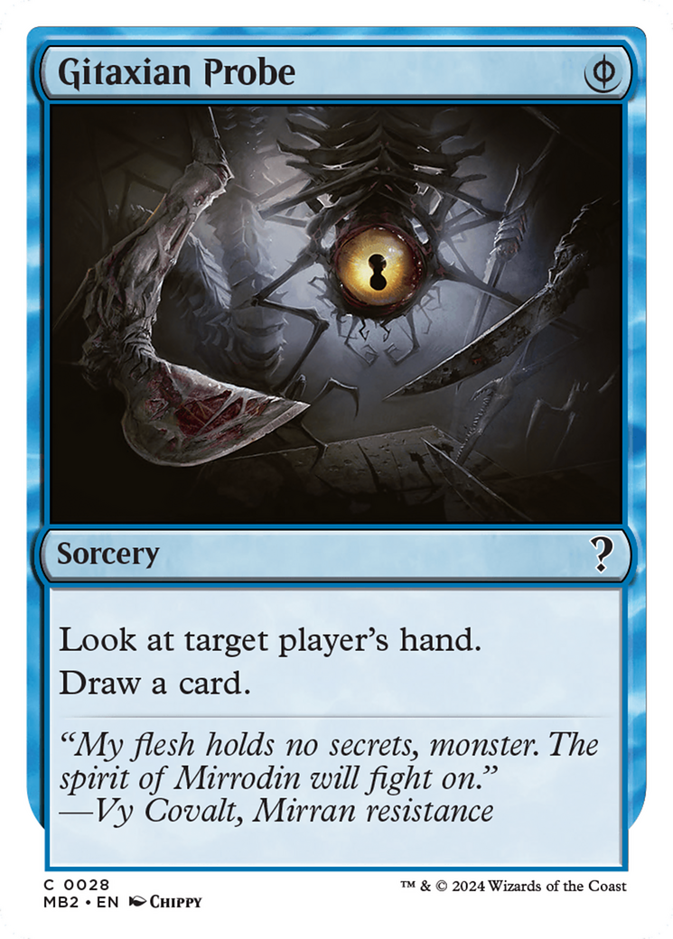 Gitaxian Probe (MB2-028) - Mystery Booster 2 - Premium MTG Single from Wizards of the Coast - Just $2.87! Shop now at Game Crave Tournament Store