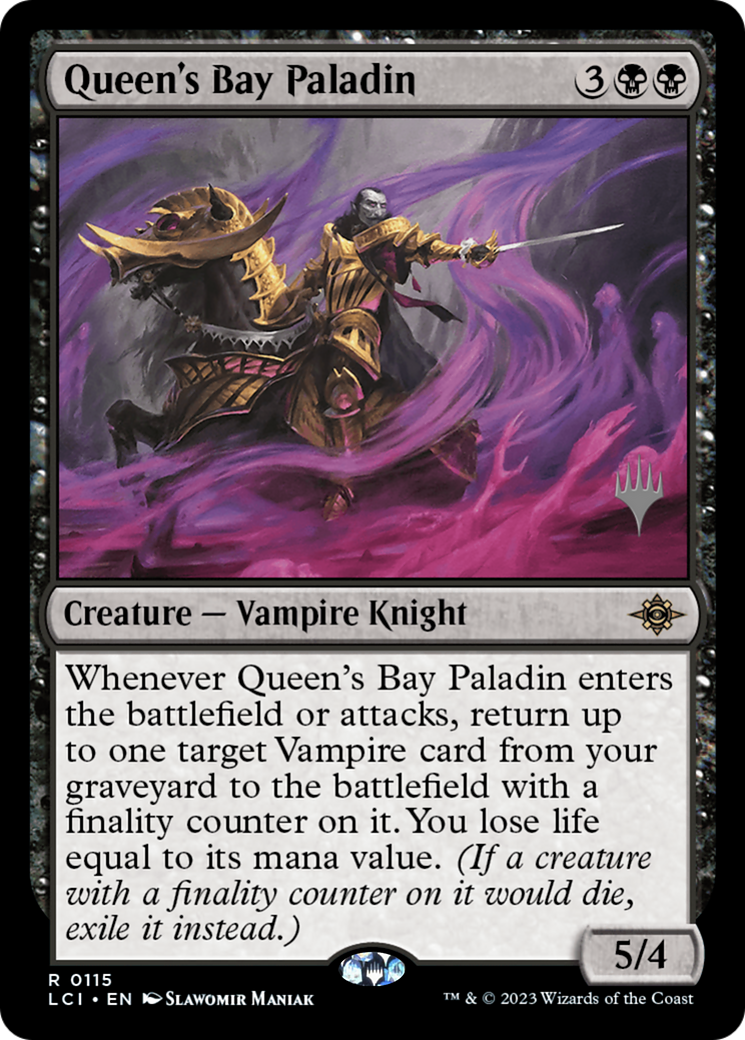 Queen's Bay Paladin (PLCI-115P) - The Lost Caverns of Ixalan Promos Foil - Premium MTG Single from Wizards of the Coast - Just $0.26! Shop now at Game Crave Tournament Store