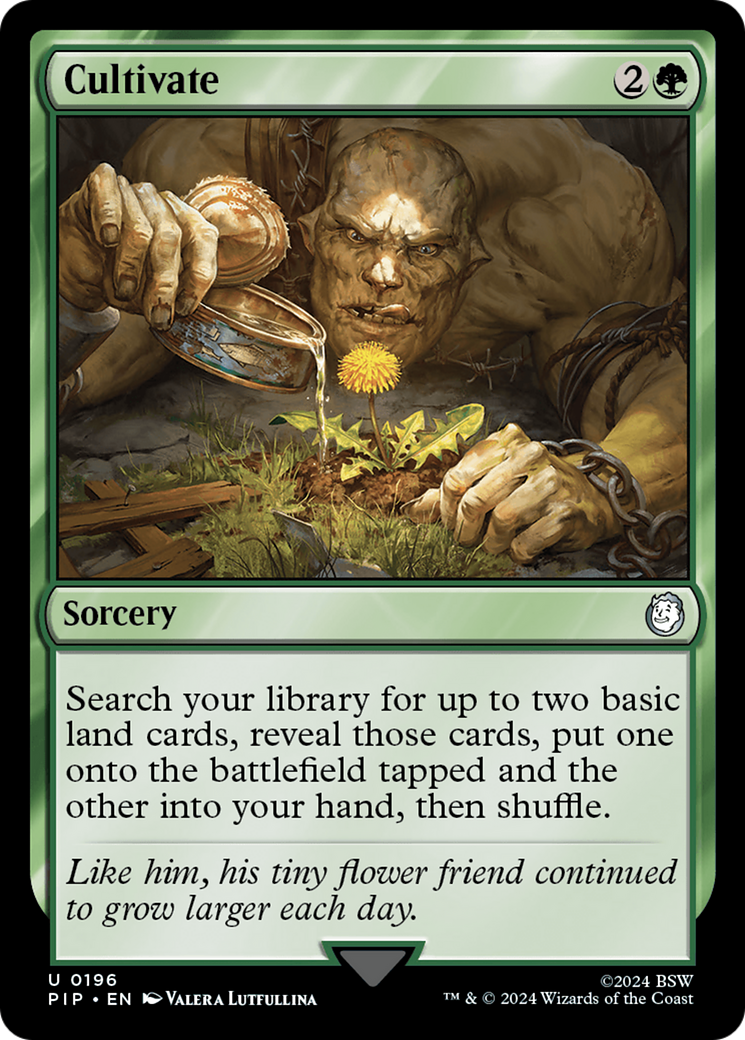 Cultivate (PIP-196) - Fallout Foil - Premium MTG Single from Wizards of the Coast - Just $2.42! Shop now at Game Crave Tournament Store