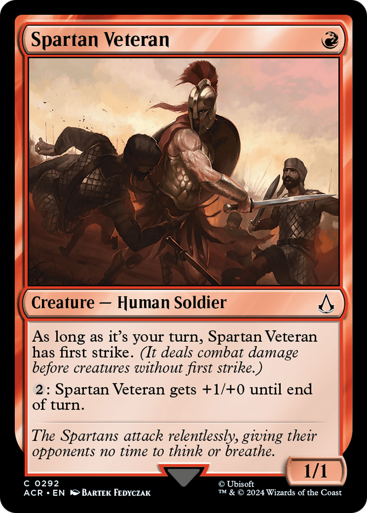 Spartan Veteran (ACR-292) - Assassin's Creed - Premium MTG Single from Wizards of the Coast - Just $0.25! Shop now at Game Crave Tournament Store