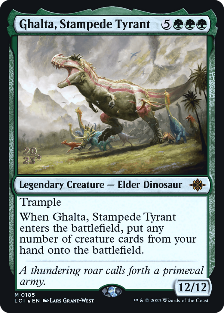 Ghalta, Stampede Tyrant (PLCI-185S) - The Lost Caverns of Ixalan Promos Foil - Premium MTG Single from Wizards of the Coast - Just $12.76! Shop now at Game Crave Tournament Store