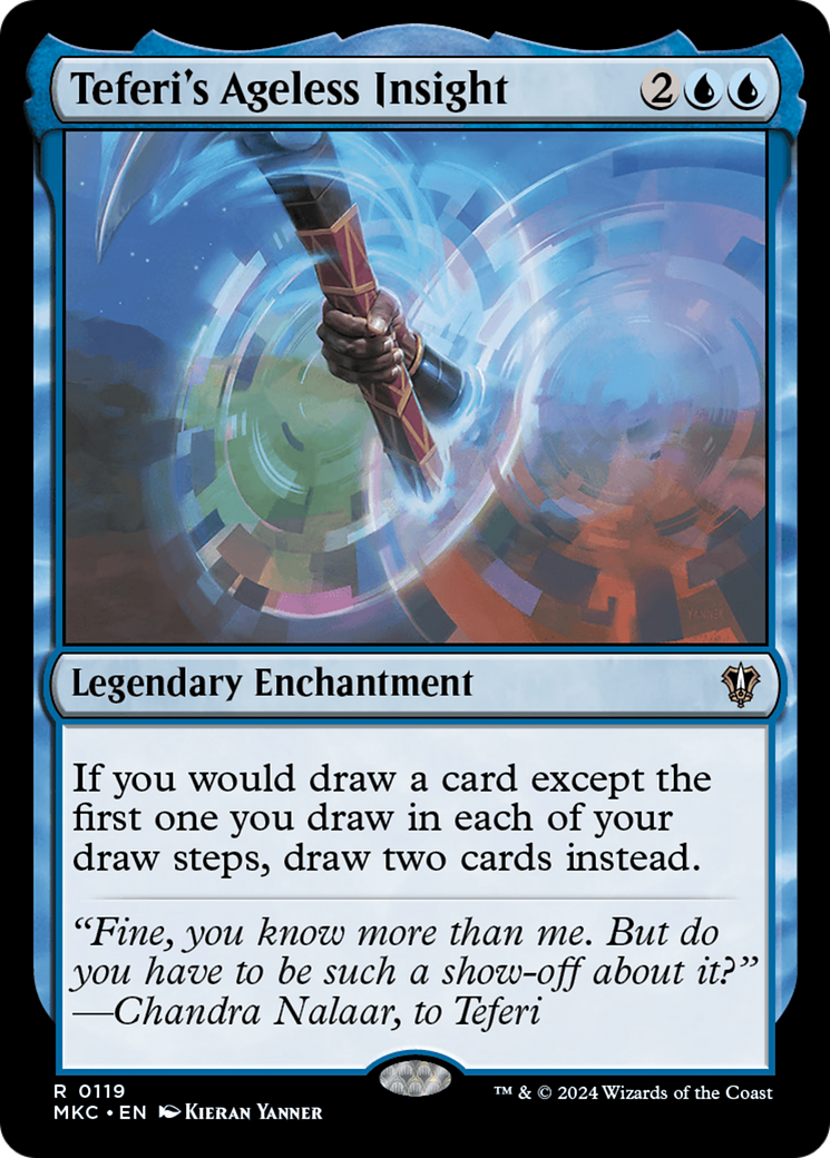 Teferi's Ageless Insight (MKC-119) - Murders at Karlov Manor Commander - Premium MTG Single from Wizards of the Coast - Just $1.56! Shop now at Game Crave Tournament Store