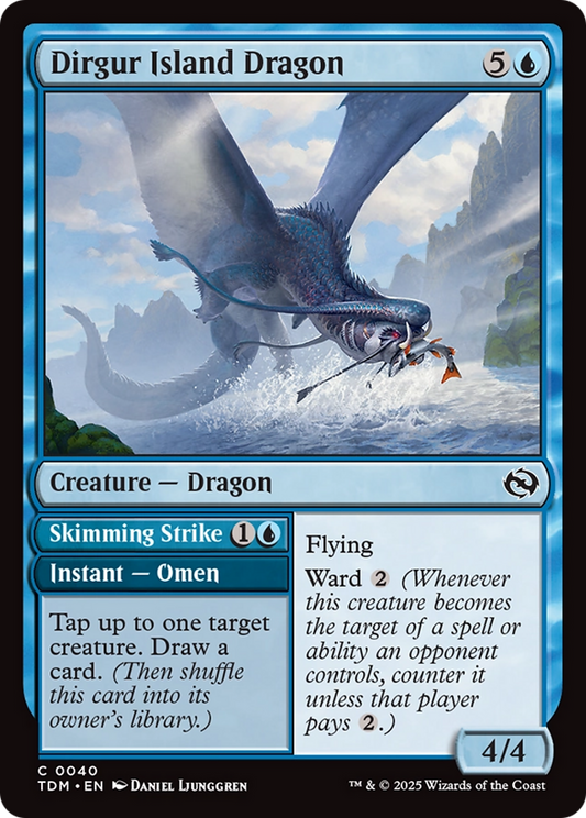 Dirgur Island Dragon (TDM-040) - Tarkir: Dragonstorm Foil - Premium MTG Single from Wizards of the Coast - Just $0.08! Shop now at Game Crave Tournament Store