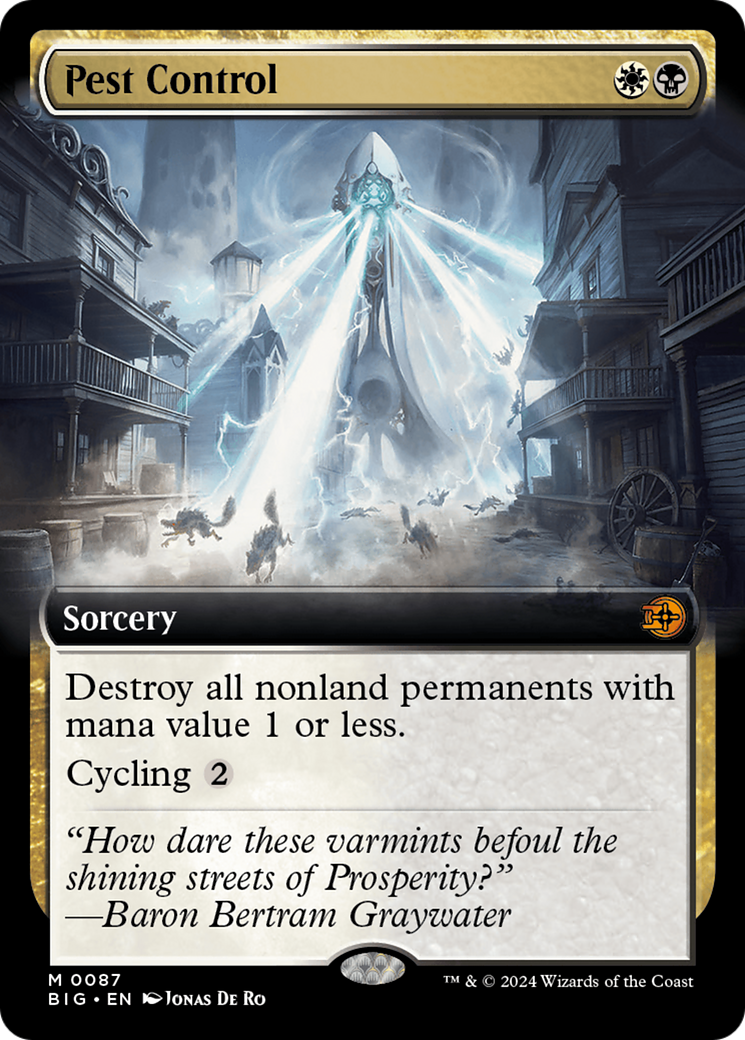 Pest Control (BIG-087) - The Big Score: (Extended Art) Foil - Premium MTG Single from Wizards of the Coast - Just $19.66! Shop now at Game Crave Tournament Store