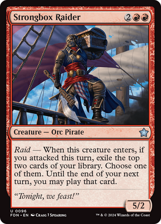 Strongbox Raider (FDN-096) - Foundations Foil - Premium MTG Single from Wizards of the Coast - Just $0.25! Shop now at Game Crave Tournament Store