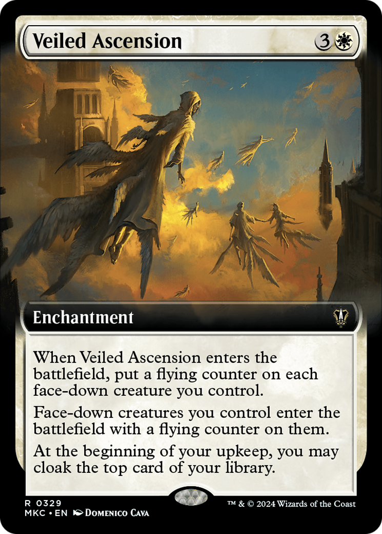 Veiled Ascension (MKC-329) - Murders at Karlov Manor Commander: (Extended Art) - Premium MTG Single from Wizards of the Coast - Just $0.25! Shop now at Game Crave Tournament Store