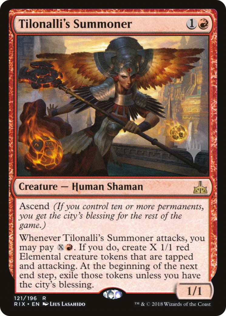 Tilonalli's Summoner (PRIX-121P) - Rivals of Ixalan Promos