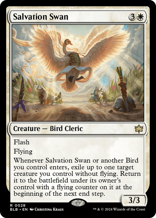 Salvation Swan (BLB-028) - Bloomburrow - Premium MTG Single from Wizards of the Coast - Just $0.26! Shop now at Game Crave Tournament Store