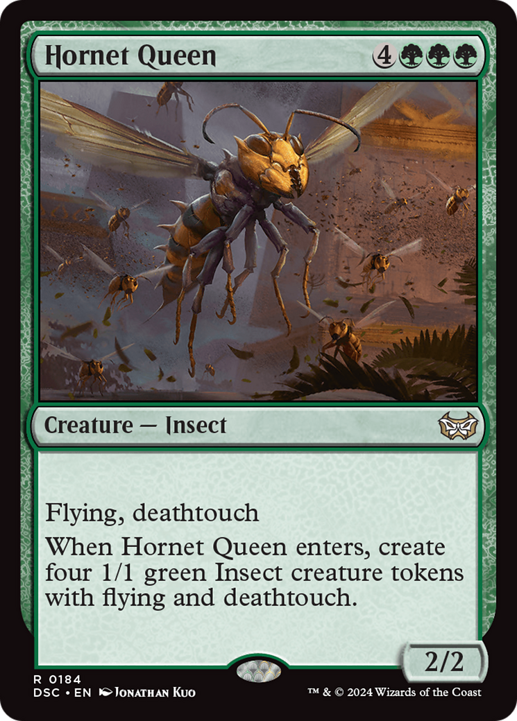 Hornet Queen (DSC-184) - Duskmourn: House of Horror Commander - Premium MTG Single from Wizards of the Coast - Just $0.25! Shop now at Game Crave Tournament Store