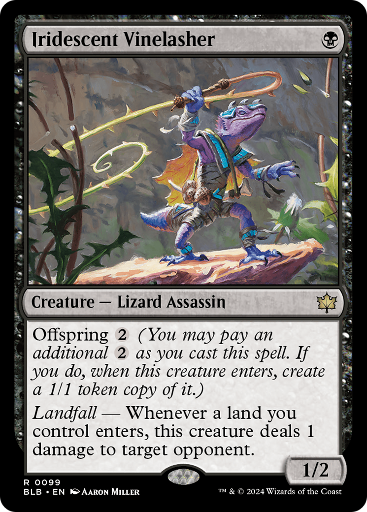 Iridescent Vinelasher (BLB-099) - Bloomburrow - Premium MTG Single from Wizards of the Coast - Just $0.94! Shop now at Game Crave Tournament Store