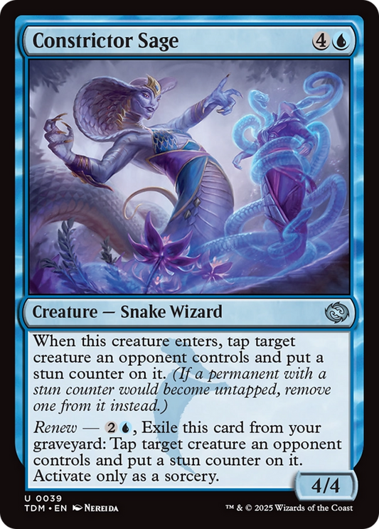 Constrictor Sage (TDM-039) - Tarkir: Dragonstorm - Premium MTG Single from Wizards of the Coast - Just $0.08! Shop now at Game Crave Tournament Store
