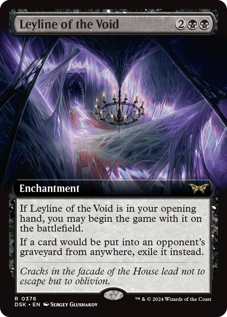 Leyline of the Void (DSK-376) - Duskmourn: House of Horror: (Extended Art) - Premium MTG Single from Wizards of the Coast - Just $0.31! Shop now at Game Crave Tournament Store