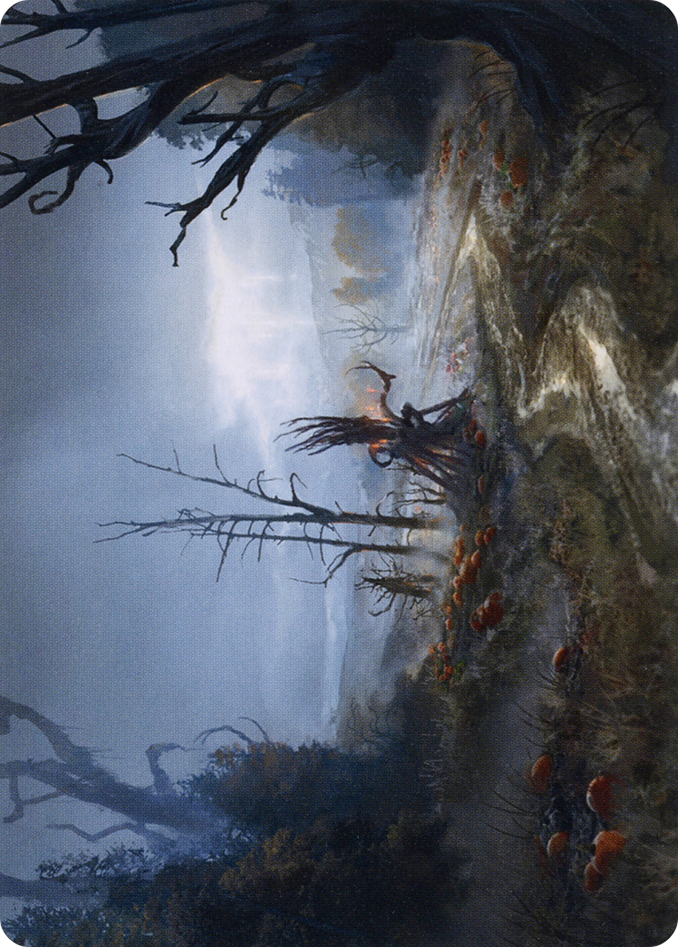 Overgrown Farmland // Overgrown Farmland (AMID-074) - Midnight Hunt Art Series (Borderless) - Premium MTG Single from Wizards of the Coast - Just $0! Shop now at Game Crave Tournament Store