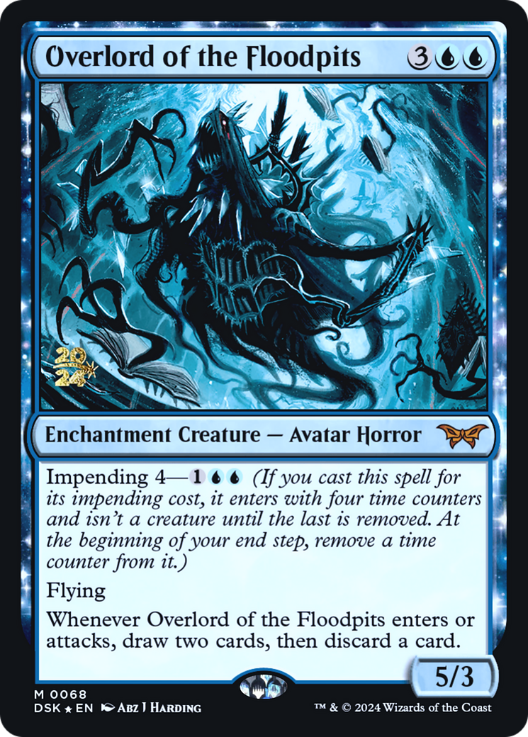 Overlord of the Floodpits (PDSK-68S) - Duskmourn: House of Horror Promos Foil - Premium MTG Single from Wizards of the Coast - Just $5.46! Shop now at Game Crave Tournament Store