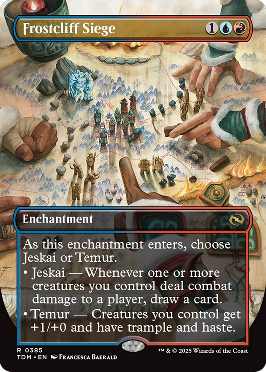 Frosteliff Siege (Borderless) (TDM-385) - Tarkir: Dragonstorm - Premium MTG Single from Wizards of the Coast - Just $0.33! Shop now at Game Crave Tournament Store